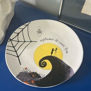 Rae Dunn Disney Nightmare Before Christmas Jack Skellington Sally Shock Plate